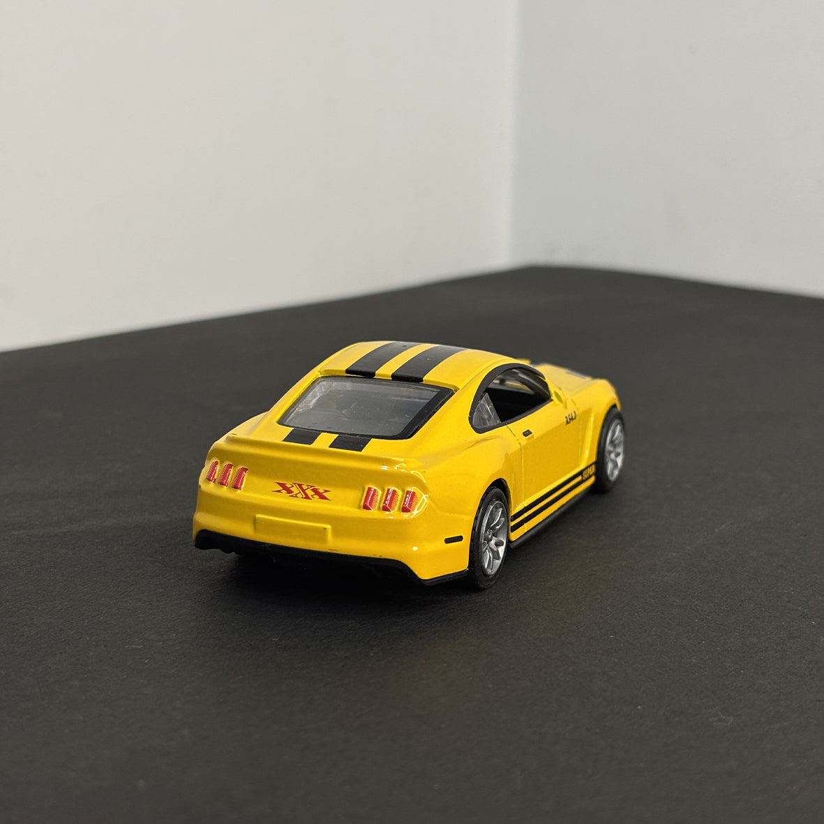 Mustang GT Yellow Die Cast Metal Body