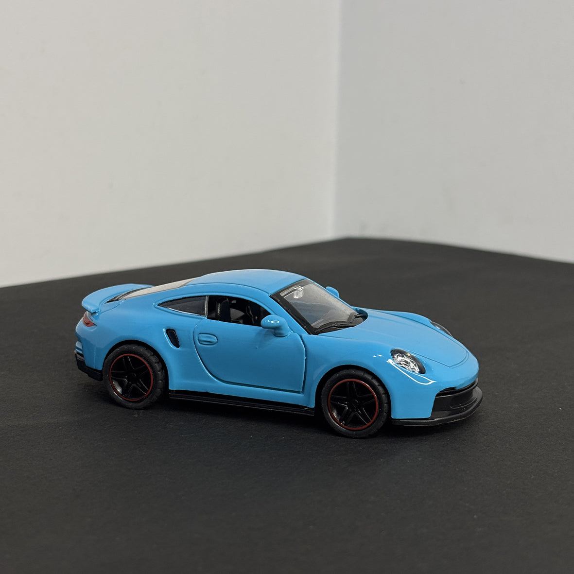 Porsche Blue Die Cast Metal Body 1:43