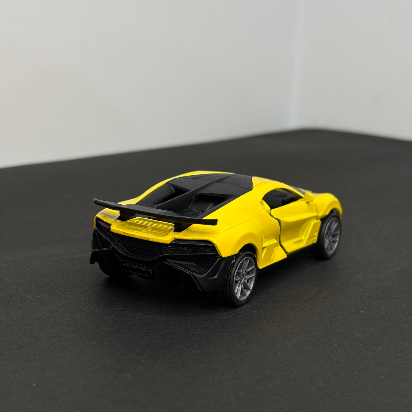 Bugatti Divo Yellow Die Cast Metal Body