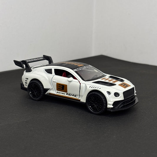 Bentley Continental GT3 White & Gold 1:36 (Light & Sound Available)