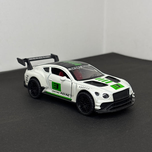 Bentley Continental GT3 White & Green 1:36 (Light & Sound Available)