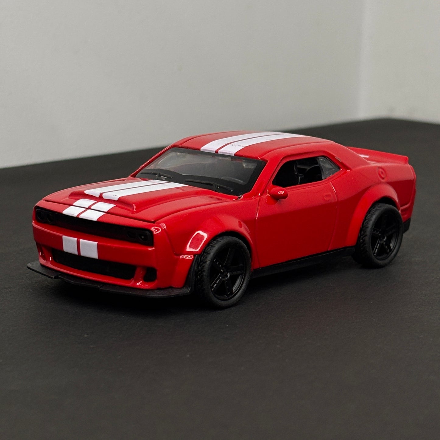 Dodge Challenger Red Die Cast Metal Body