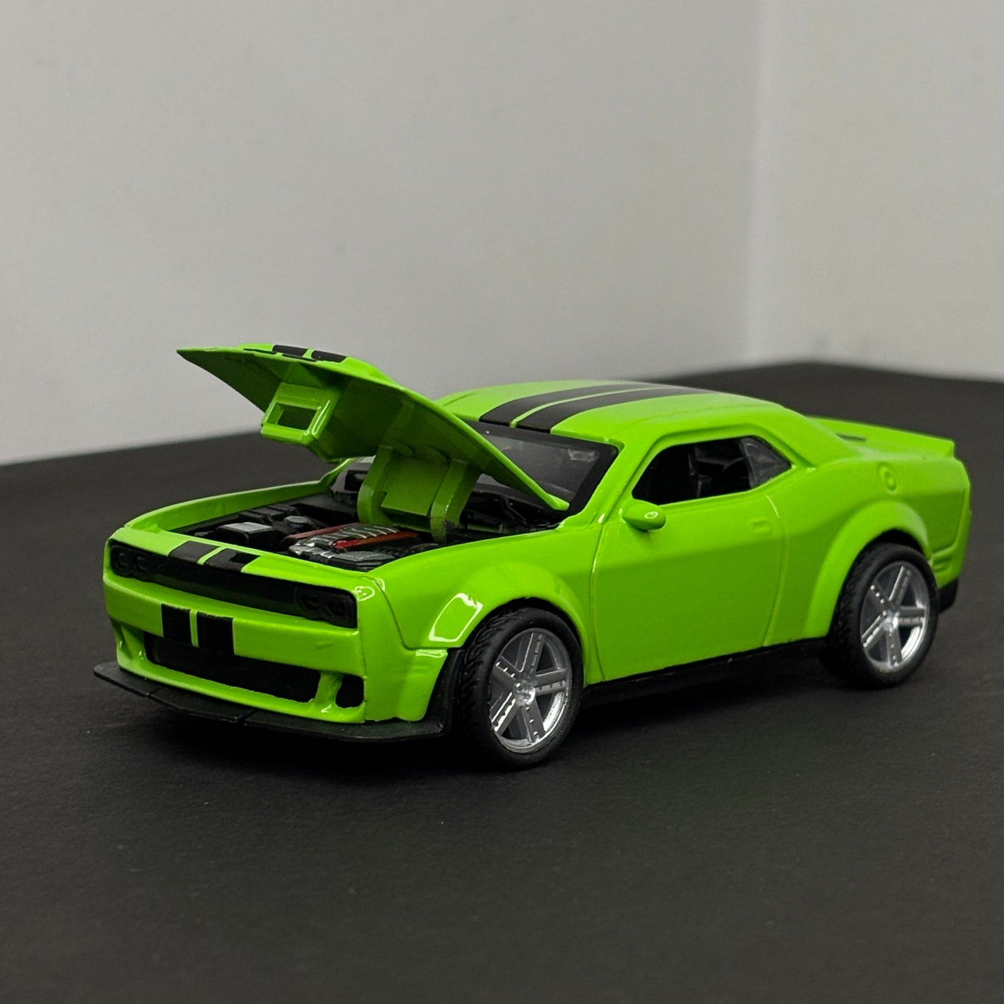 Dodge Challenger Green Die Cast Metal Body