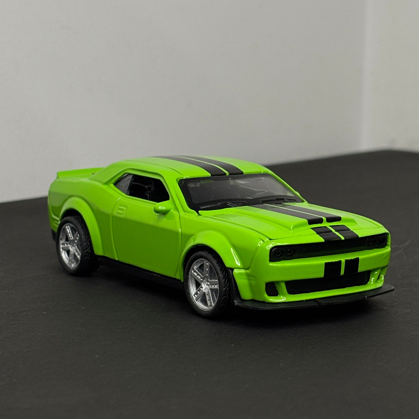 Dodge Challenger Green Die Cast Metal Body