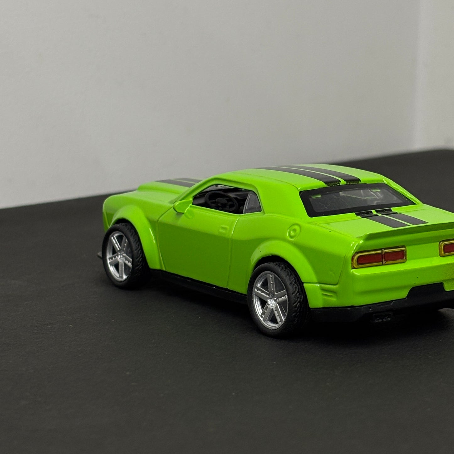 Dodge Challenger Green Die Cast Metal Body