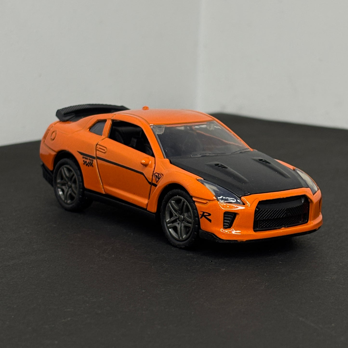 Nissan GTR Orange Diecast Metal Body