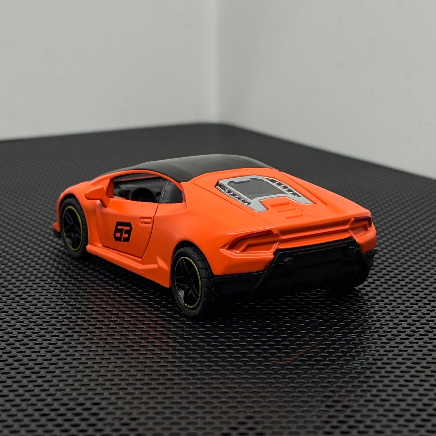 Lamborghini Diecast Car 1:43 – Black & Orange | Premium diecast metal body | Doors Openable