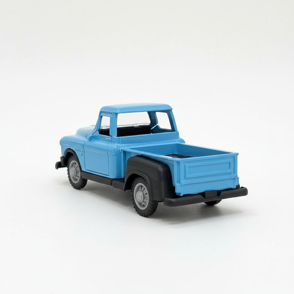 Vintage Classic Truck 1:36 Diecast Model Toy – Metal Body with Side Door Opening & Pullback Action Collectible Vehicle