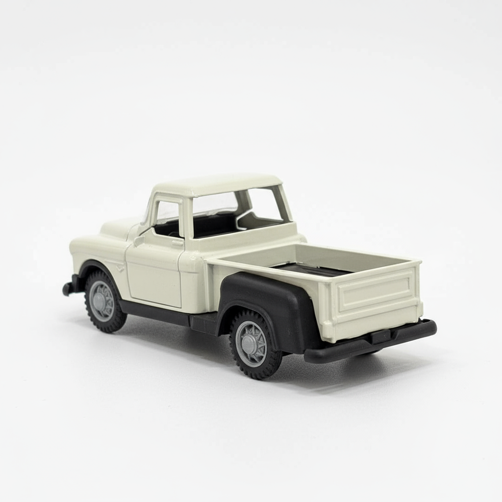 Vintage Classic Truck 1:36 Diecast Model Toy – Metal Body with Side Door Opening & Pullback Action Collectible Vehicle