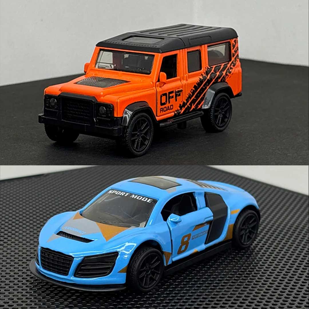 Audi & Defender 1:43 Diecast Combo