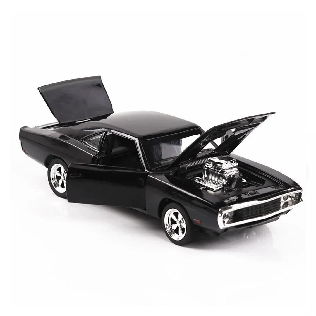 Classic Dodge Charger 1970 Electroplated Version Metal Diecast Car 1:32 Scale
