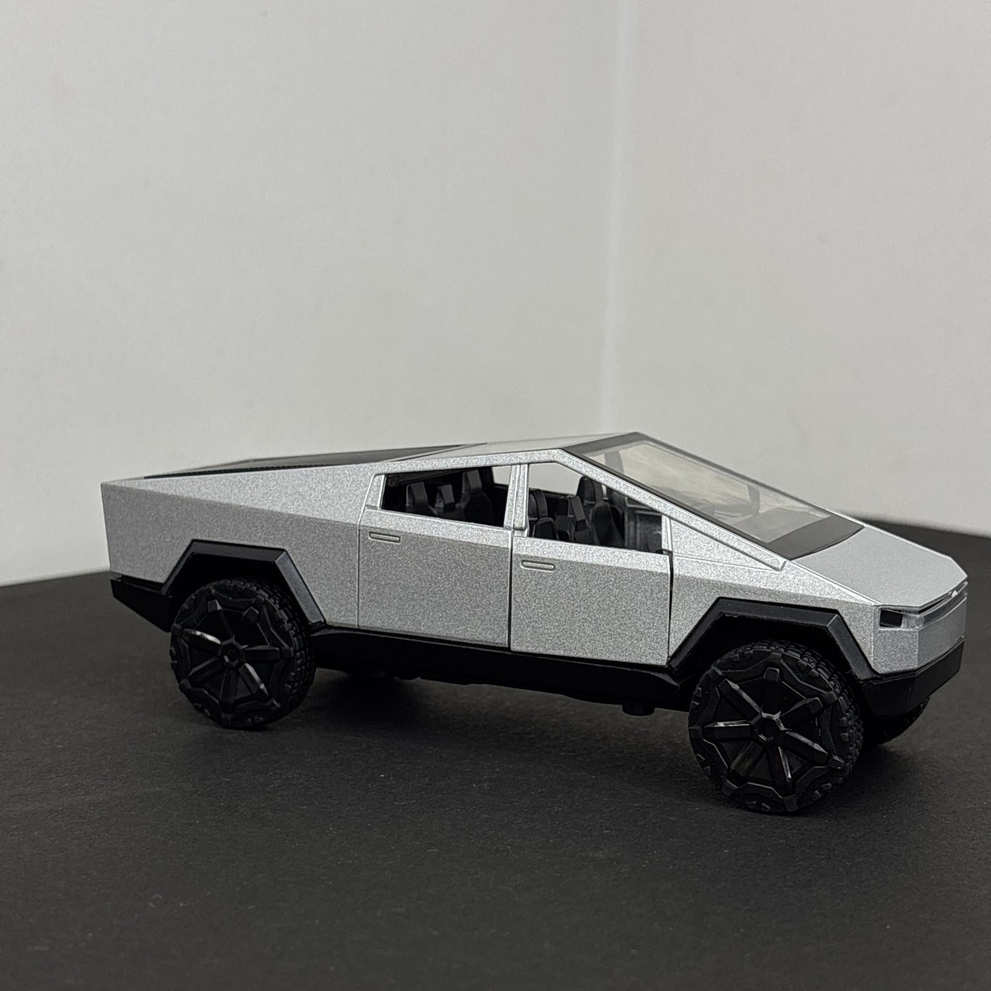 Cyber Truck Silver Diecast Metal Body 1:36