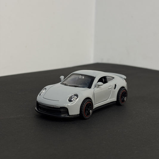 Porsche Grey Die Cast Metal Body 1:43