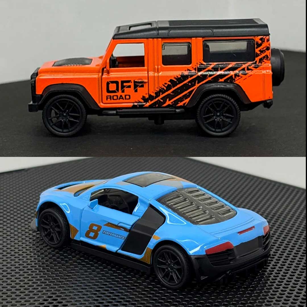 Audi & Defender 1:43 Diecast Combo