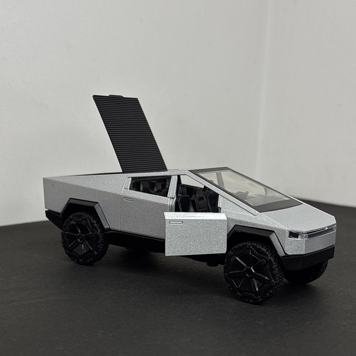 Cyber Truck Silver Diecast Metal Body 1:36