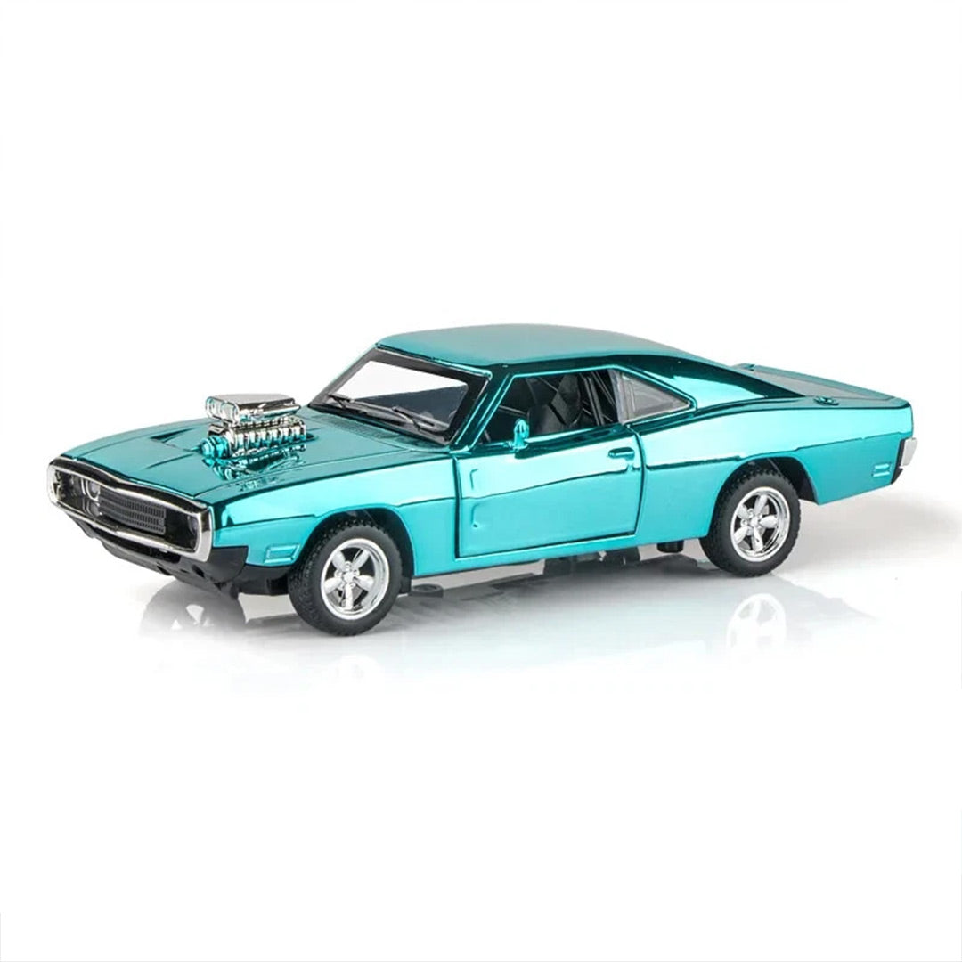 Classic Dodge Charger 1970 Electroplated Version Metal Diecast Car 1:32 Scale
