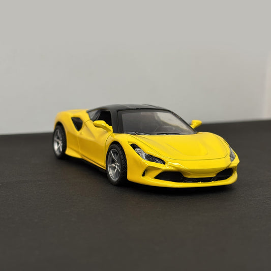 Ferrari Yellow Die Cast Metal Body