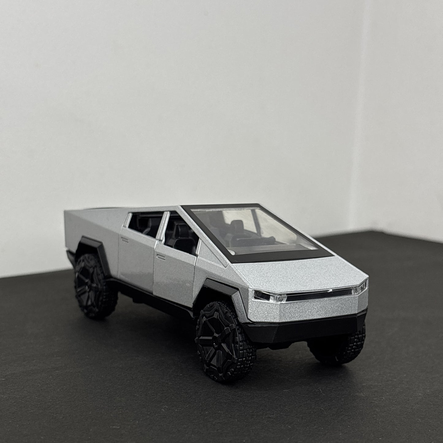 Cyber Truck Silver Diecast Metal Body 1:36