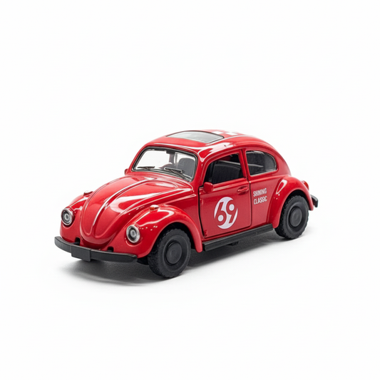 Volkswagen beetle Red Die Cast Metal Body 1:43