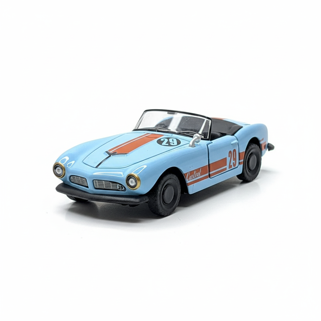 BMW 507 Classic Sports Car Diecast Model 1:43 Scale – Vintage Metal Body Collectible Miniature