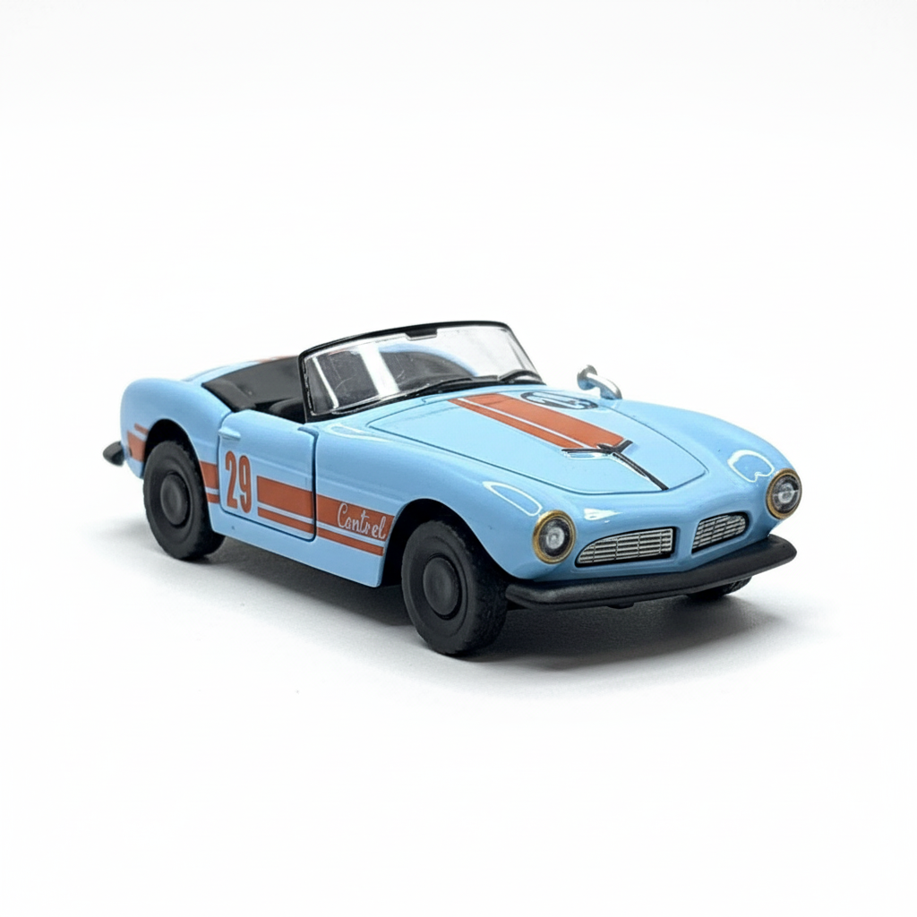 BMW 507 Classic Sports Car Diecast Model 1:43 Scale – Vintage Metal Body Collectible Miniature