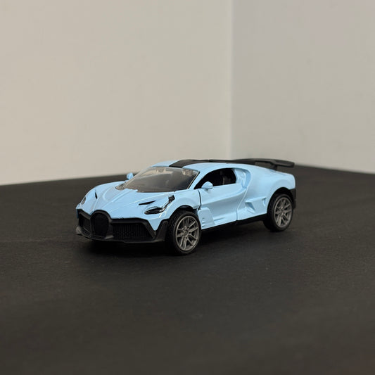 Bugatti Divo Sky Blue Die Cast Metal Body
