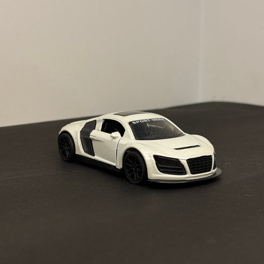 Audi White Die Cast Metal Body 1:43