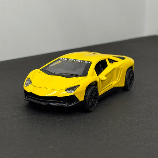 Lamborghini Die Cast yellow Metal Body 1:43