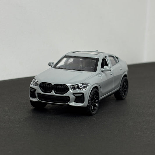 BMW X6 Grey Die Cast Metal Body 1:43