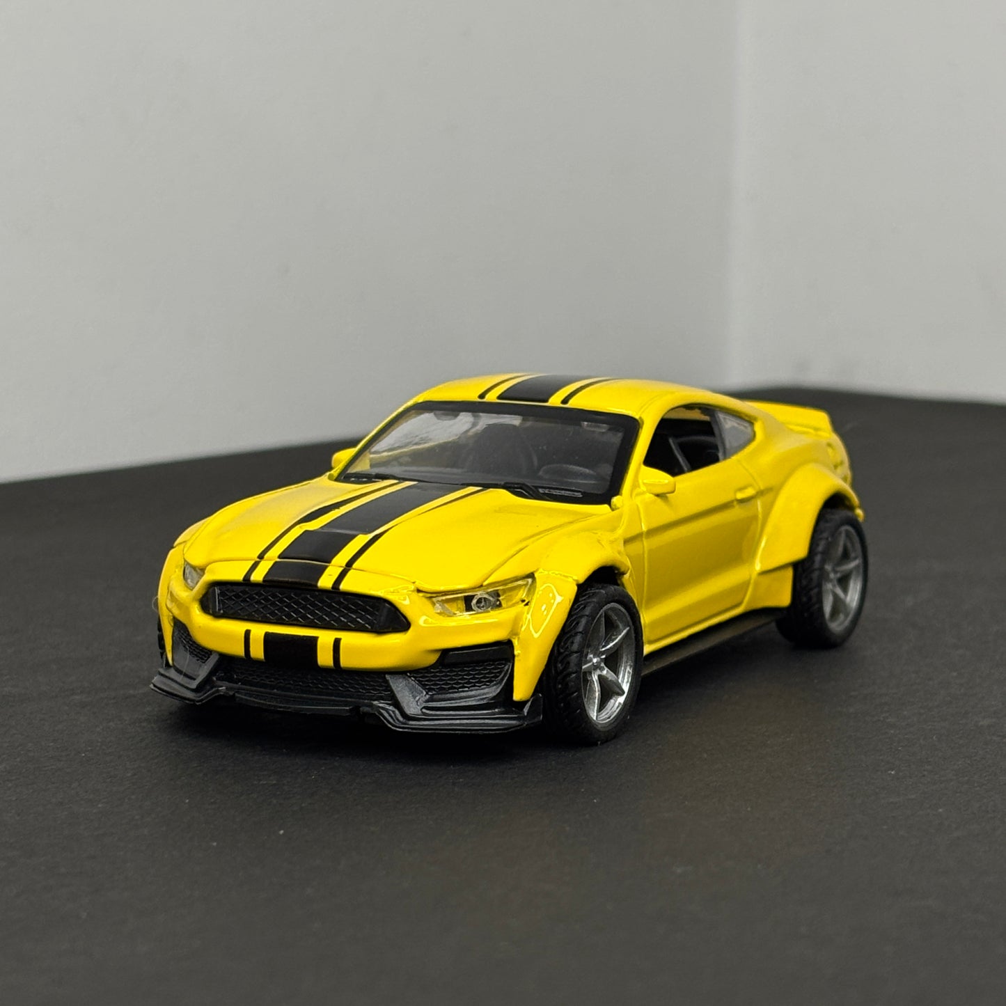 Ford Mustang Yellow Die Cast Metal Body
