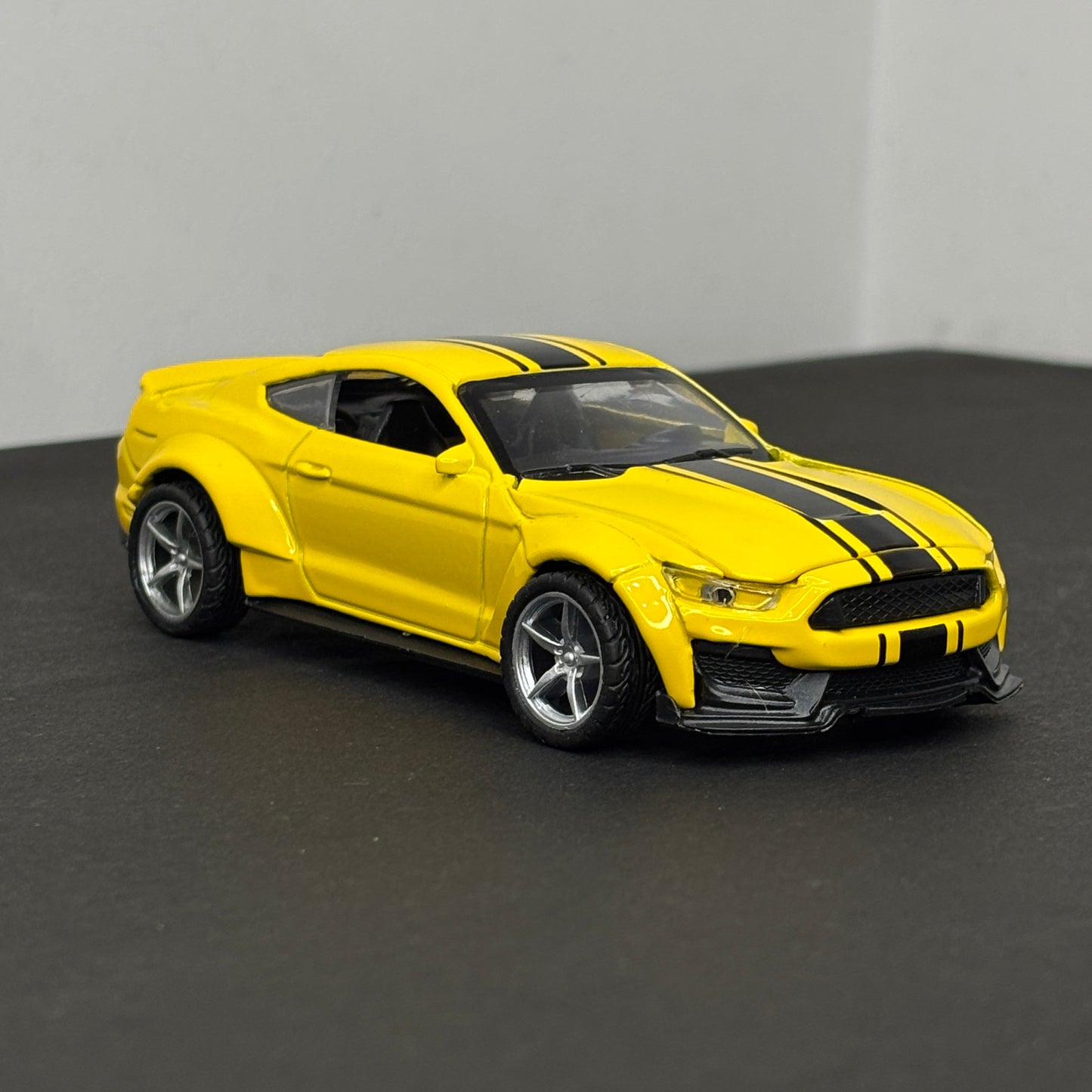 Ford Mustang Yellow Die Cast Metal Body