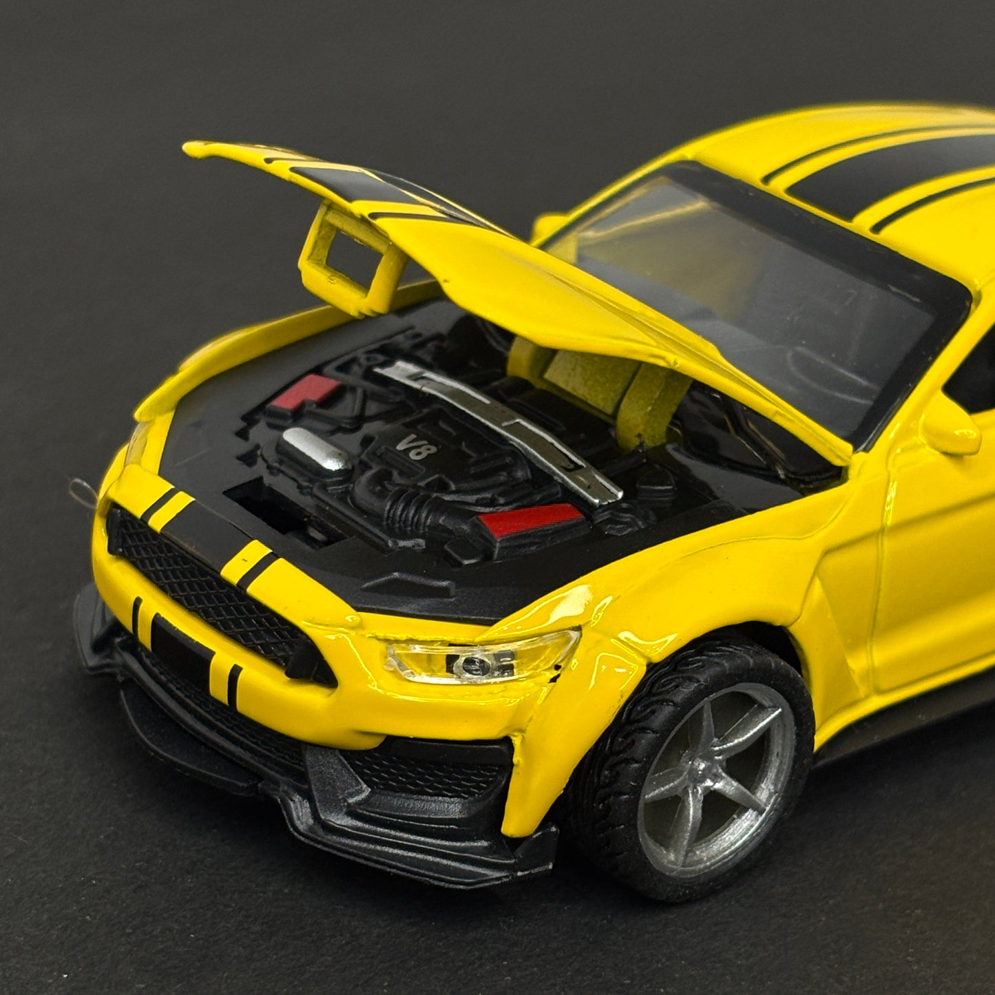 Ford Mustang Yellow Die Cast Metal Body