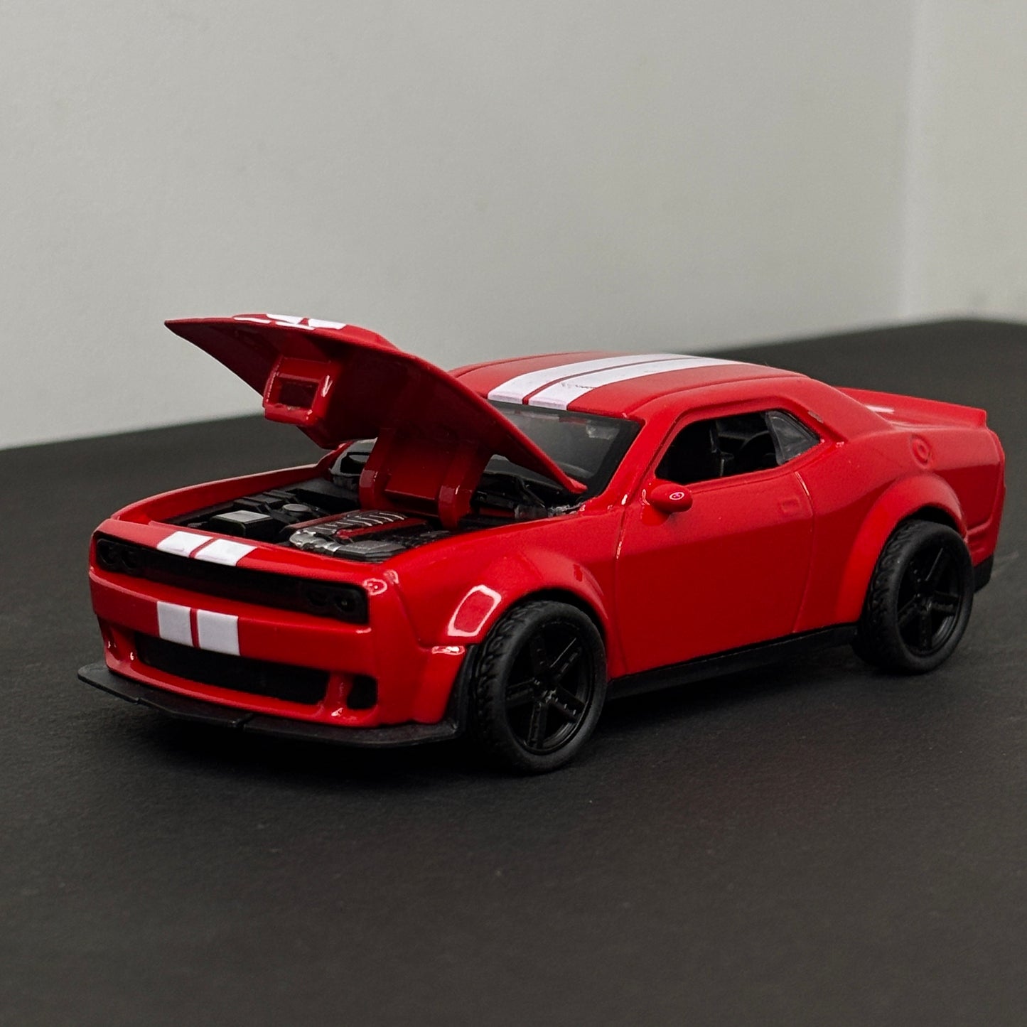 Dodge Challenger Red Die Cast Metal Body