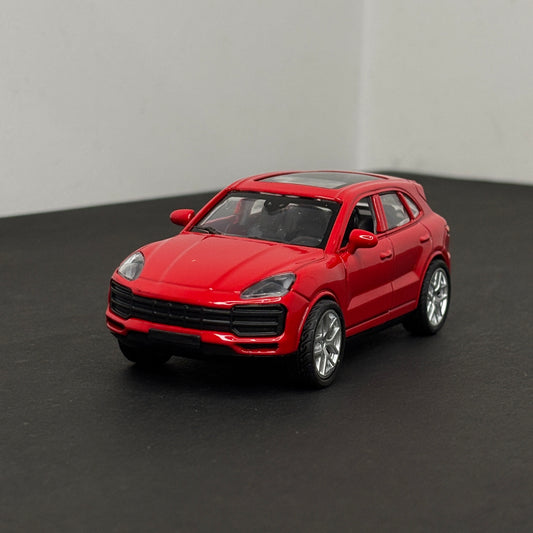 Porsche Cayenne Red Die Cast Metal Body 1:43