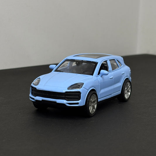 Porsche Cayenne Blue Die Cast Metal Body 1:43