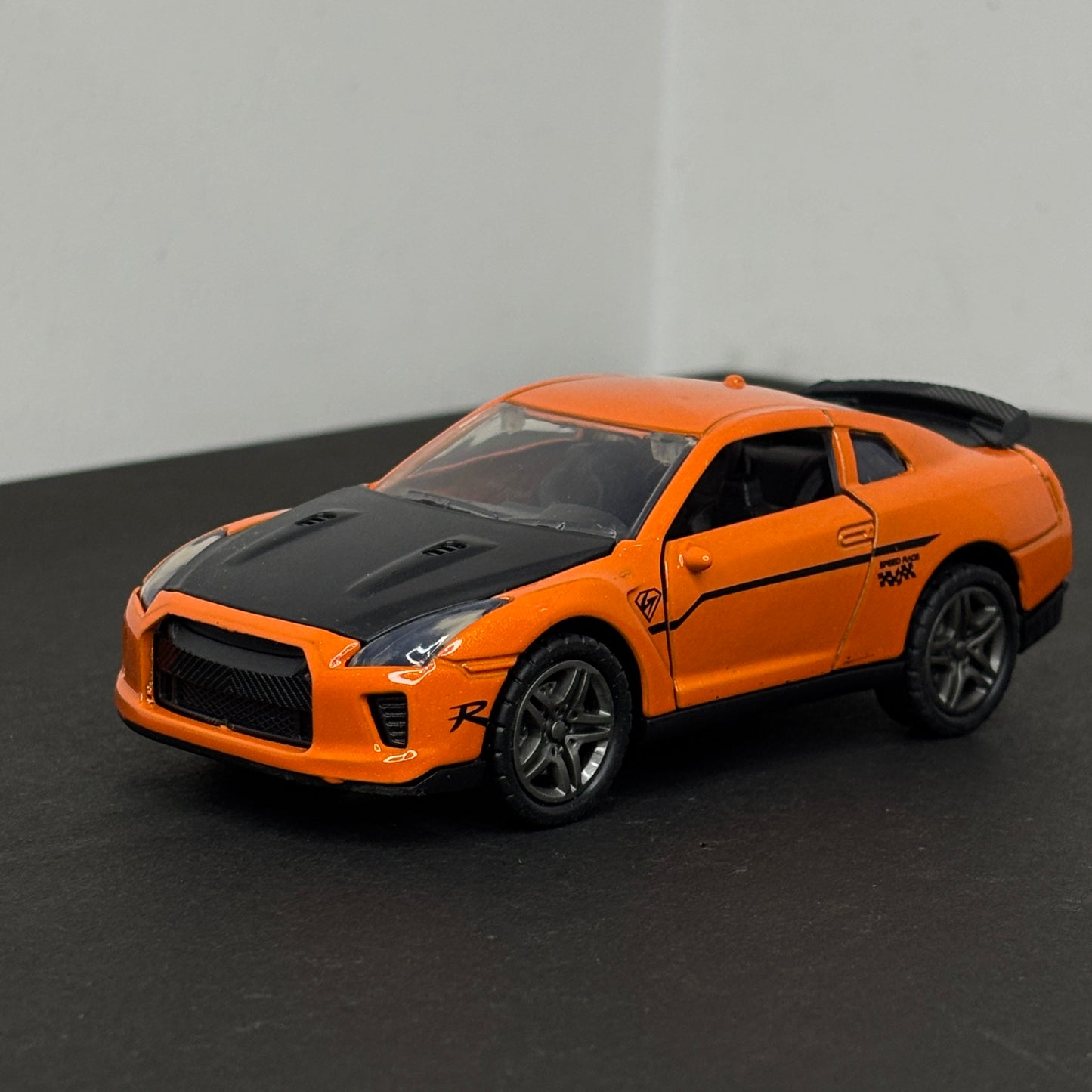 Nissan GTR Orange Diecast Metal Body