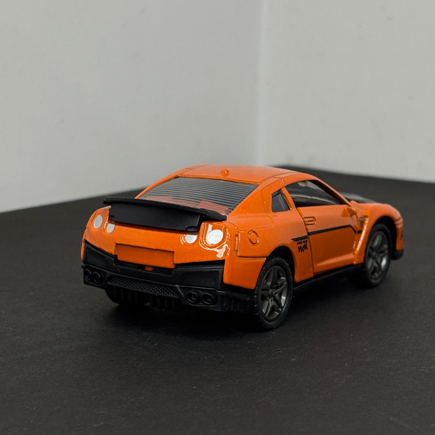 Nissan GTR Orange Diecast Metal Body