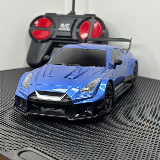 Nissan GT R35 RC Car Blue 1:24 (Remote Car)