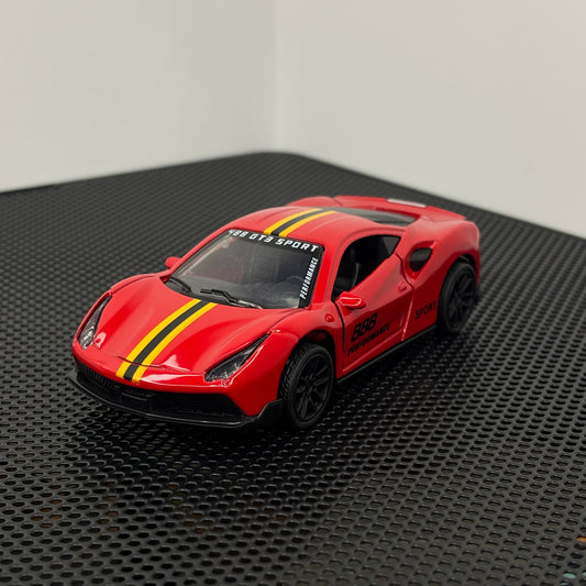 Ferrari Premium Red Graphic Metal Body 1:43