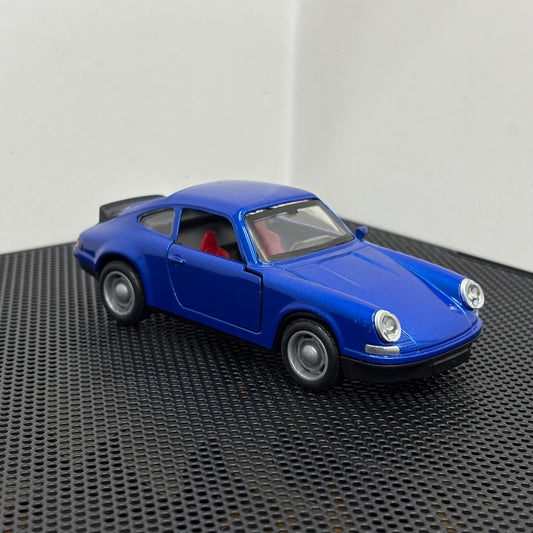 Porsche 911 3.2 Carrera Blue Die Cast Metal Car 1:36