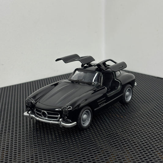 Mercedes 300SL Black Die Cast Metal Car 1:36