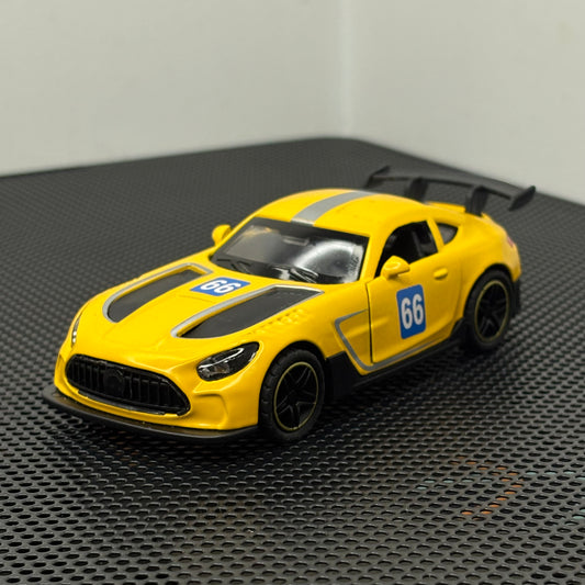 AMG Yellow Die Cast Metal Body 1:43