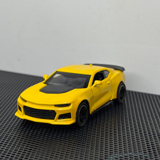Chevrolet Camaro 1:43 Die-Cast Metal Car – Yellow Sports Model