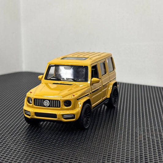 Mercedes G-Wagon Yellow 1:43 Diecast Model Car – Premium Metal Body Luxury SUV Miniature Collectible