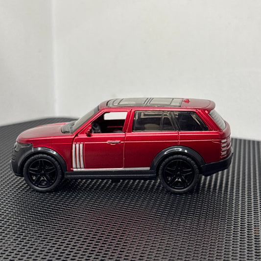 Range Rover Red Diecast Car 1:43 Scale | Metal Body Luxury SUV Model | Pull-Back Toy for Kids & Collectors