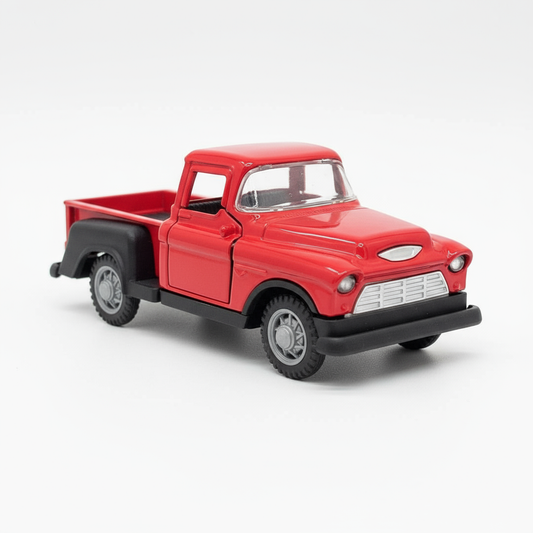 Vintage Classic Truck 1:36 Diecast Model Toy – Metal Body with Side Door Opening & Pullback Action Collectible Vehicle