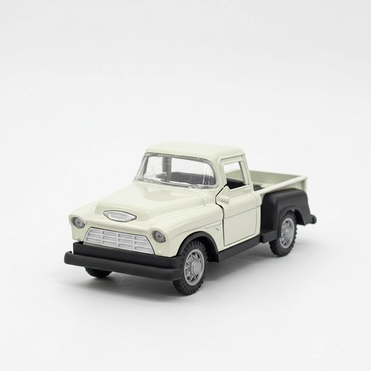 Vintage Classic Truck 1:36 Diecast Model Toy – Metal Body with Side Door Opening & Pullback Action Collectible Vehicle